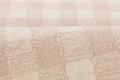 Lily LIY-1 Pink Area Rug, plush hand-tufted wool with sweet charming design