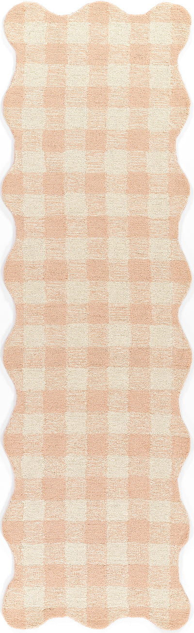 Lily LIY-1 Pink Area Rug, plush hand-tufted wool with sweet charming design