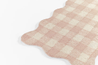 Lily LIY-1 Pink Area Rug, plush hand-tufted wool with sweet charming design