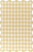 Lily LIY-1 Yellow Area Rug, cheerful hand-tufted wool with whimsical patterns