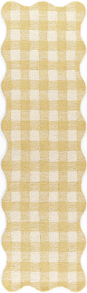 Lily LIY-1 Yellow Area Rug, cheerful hand-tufted wool with whimsical patterns