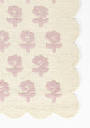 Lily LIY-2 Pink Area Rug, soft pink hand-tufted wool with cottage-style charm