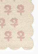Lily LIY-2 Pink Area Rug, soft pink hand-tufted wool with cottage-style charm