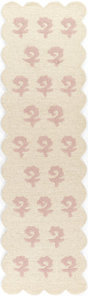 Lily LIY-2 Pink Area Rug, soft pink hand-tufted wool with cottage-style charm