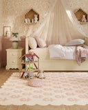 Lily LIY-2 Pink Area Rug, soft pink hand-tufted wool with cottage-style charm