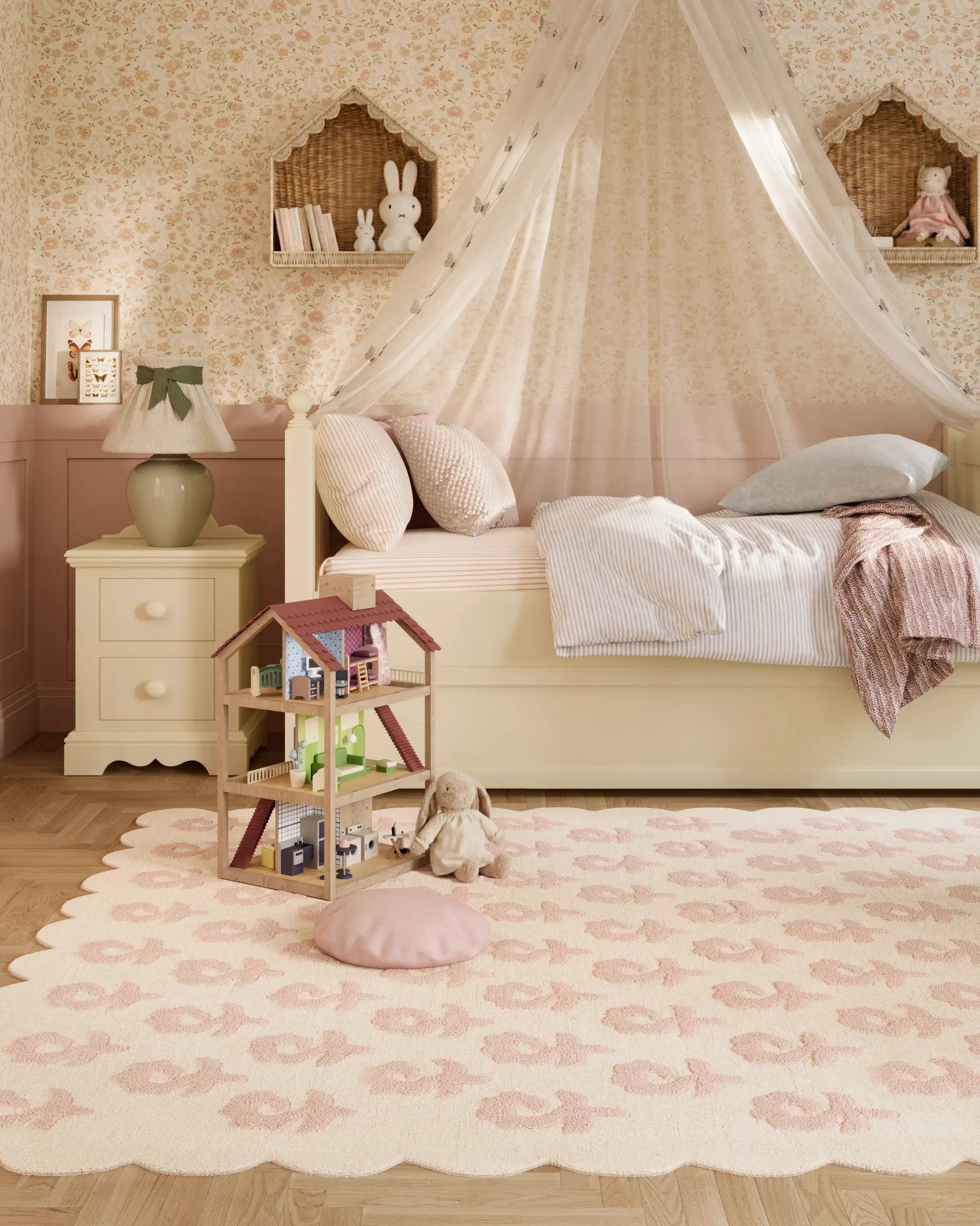 Lily LIY-2 Pink Area Rug by Momeni