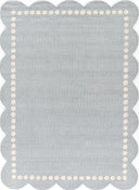 Lily LIY-3 Blue Area Rug, spirited hand-tufted wool rug for kids and nursery