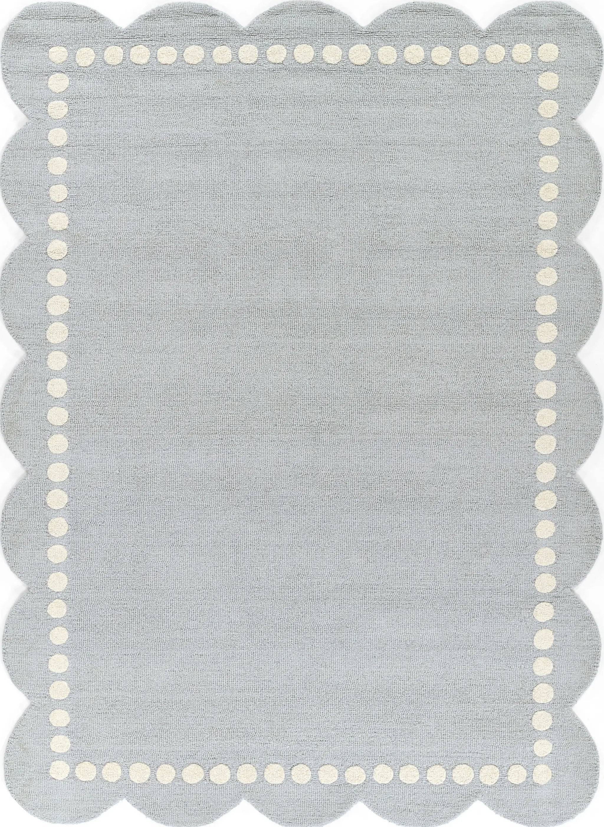 Lily LIY-3 Blue Area Rug, spirited hand-tufted wool rug for kids and nursery