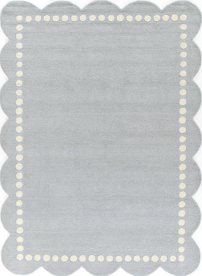 Lily LIY-3 Blue Area Rug, spirited hand-tufted wool rug for kids and nursery