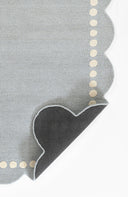 Lily LIY-3 Blue Area Rug, spirited hand-tufted wool rug for kids and nursery