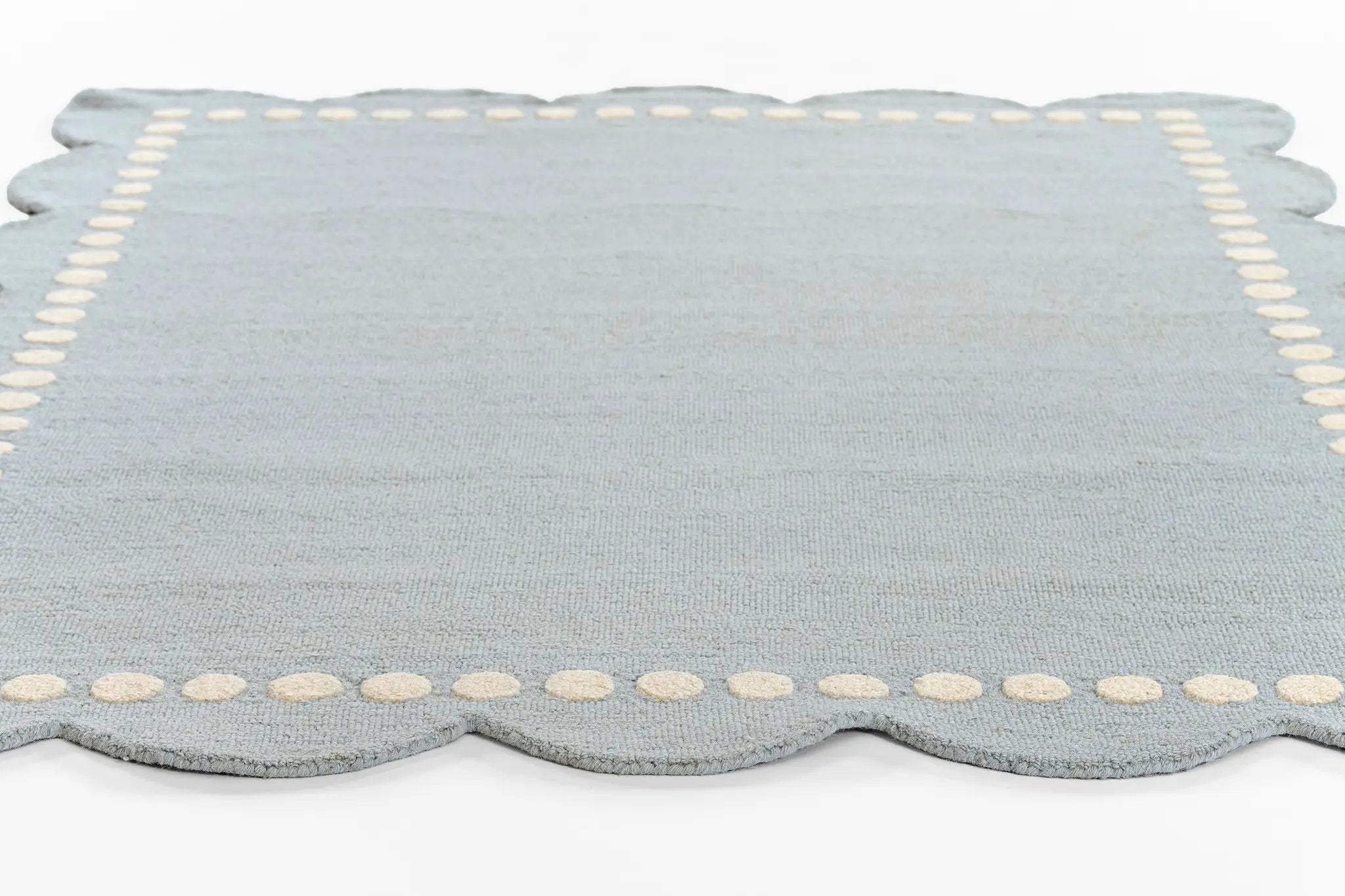 Lily LIY-3 Blue Area Rug, spirited hand-tufted wool rug for kids and nursery