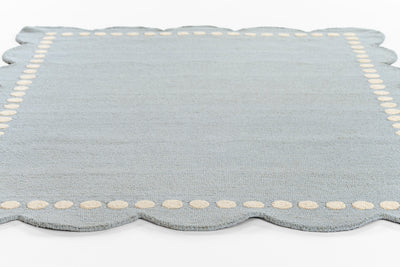 Lily LIY-3 Blue Area Rug, spirited hand-tufted wool rug for kids and nursery
