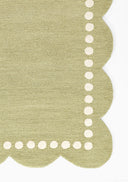 Lily LIY-3 Green Area Rug, nature-inspired hand-tufted wool with playful design