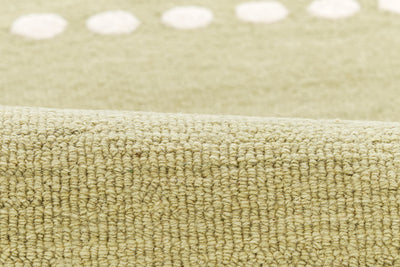 Lily LIY-3 Green Area Rug, nature-inspired hand-tufted wool with playful design