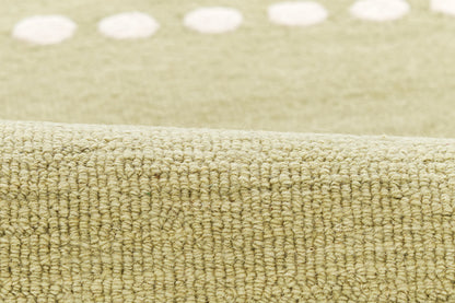 Lily LIY-3 Green Area Rug, nature-inspired hand-tufted wool with playful design