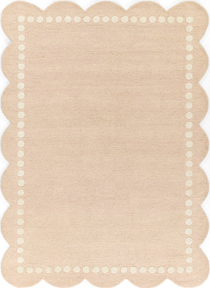 Lily LIY-3 Pink Area Rug, sweet pink hand-tufted wool for playful spaces