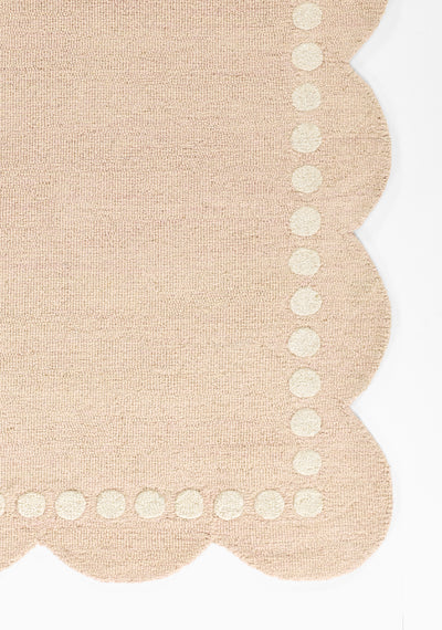 Lily LIY-3 Pink Area Rug, sweet pink hand-tufted wool for playful spaces