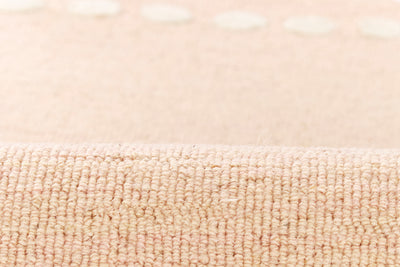 Lily LIY-3 Pink Area Rug, sweet pink hand-tufted wool for playful spaces