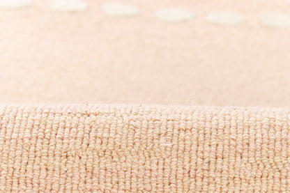 Lily LIY-3 Pink Area Rug, sweet pink hand-tufted wool for playful spaces