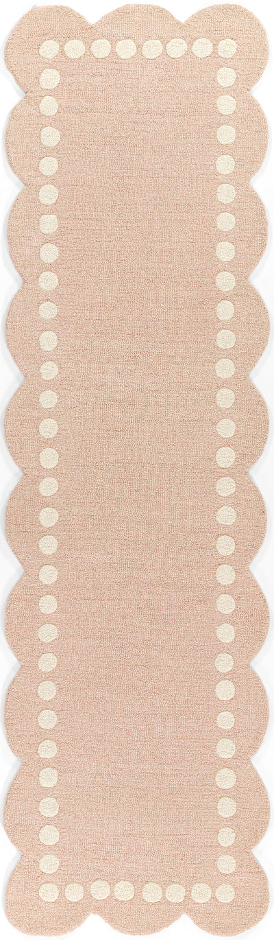 Lily LIY-3 Pink Area Rug, sweet pink hand-tufted wool for playful spaces