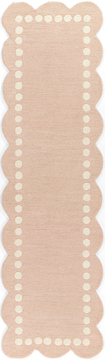 Lily LIY-3 Pink Area Rug, sweet pink hand-tufted wool for playful spaces