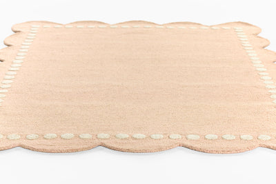 Lily LIY-3 Pink Area Rug, sweet pink hand-tufted wool for playful spaces