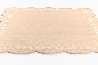 Lily LIY-3 Pink Area Rug, sweet pink hand-tufted wool for playful spaces