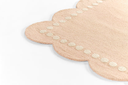 Lily LIY-3 Pink Area Rug, sweet pink hand-tufted wool for playful spaces