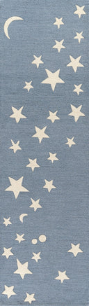 Lily LIY-4 Blue Area Rug, durable hand-tufted wool with charming style