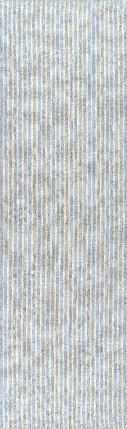 Lily LIY-5 Blue Area Rug, spirited hand-tufted wool crafted in India