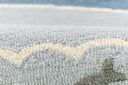 Lily LIY-7 Blue Area Rug, charming hand-tufted wool for cottage interiors