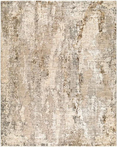 Arda ACZ-2304 Taupe Area Rug with an abstract, distressed pattern in neutral earth tones.