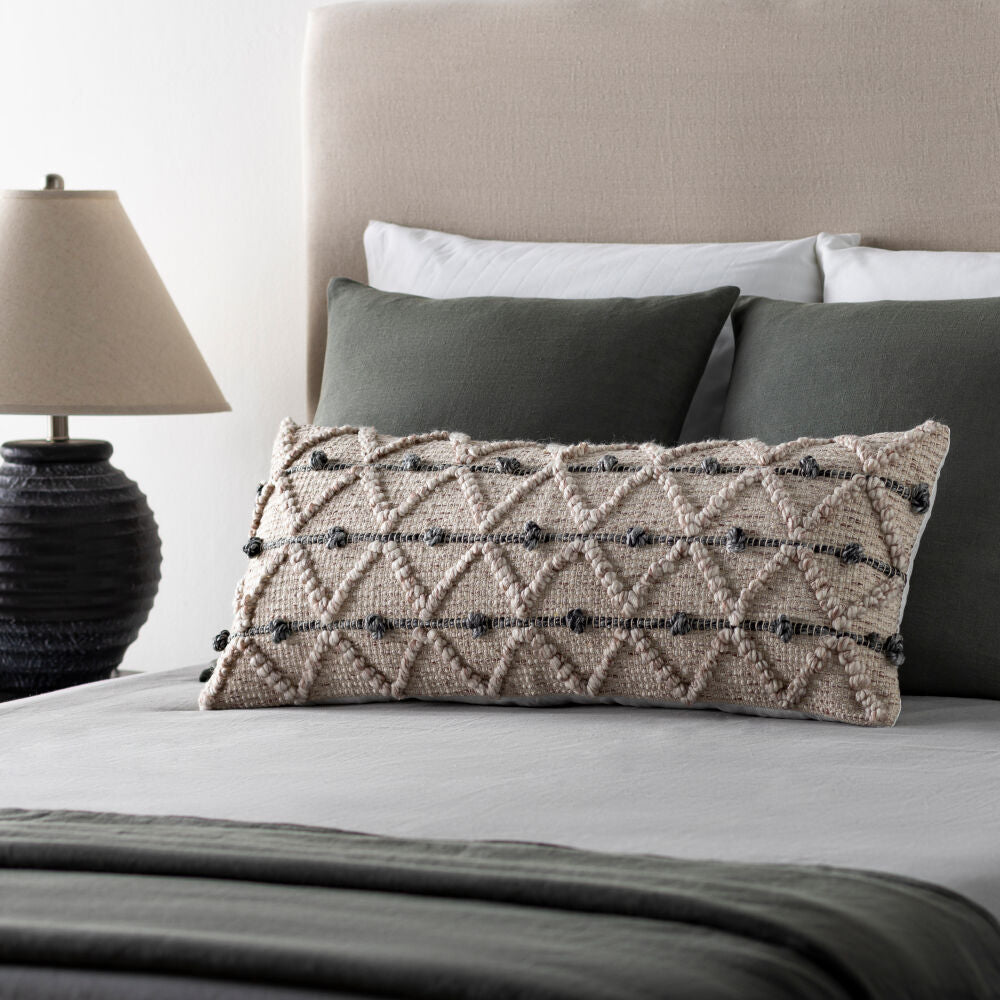 Surya Anders ADR-009 Hand Woven Lumbar Pillow
