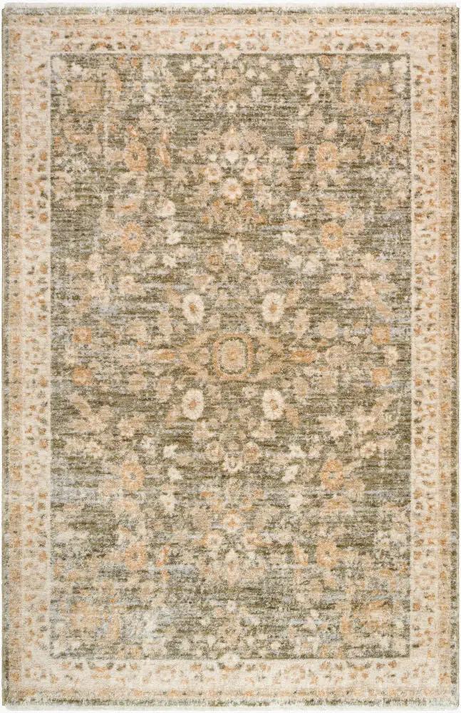 LIVABLISS MAchine Woven Autumn AUN-2304 Olive Traditional Style Area Rug