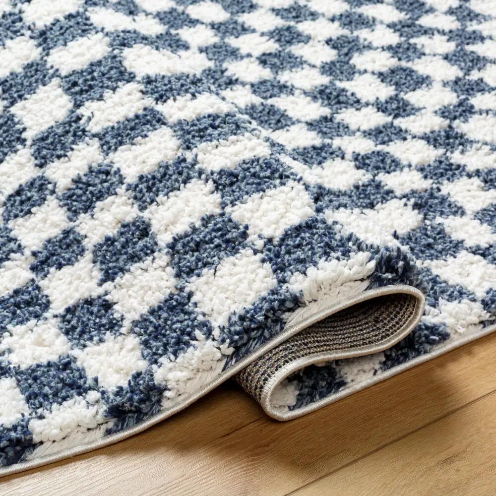 LIVABLISS Birmingham BMM-2320 Ivory and Blue Area Rug
