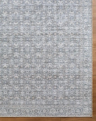 Livabliss x Becki Owens Aureta BOAU-2301 Steel-Blue 100% Polyester Machine Washable Area Rug