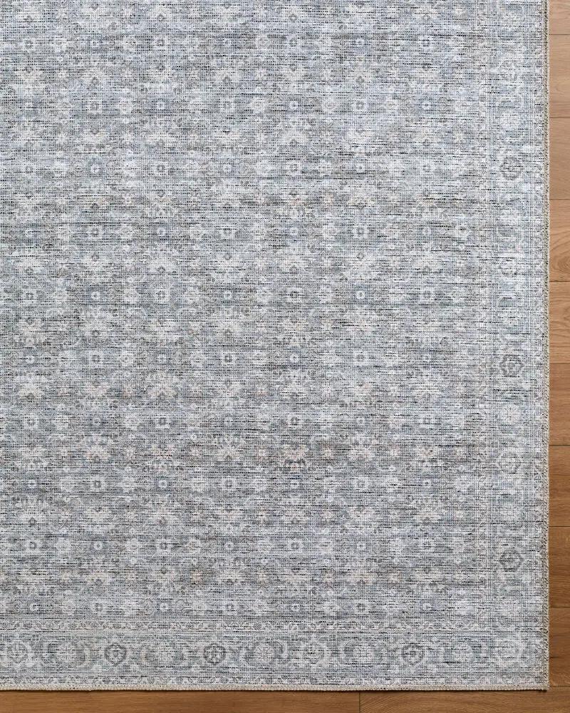 Livabliss x Becki Owens Aureta BOAU-2301 Steel-Blue 100% Polyester Machine Washable Area Rug