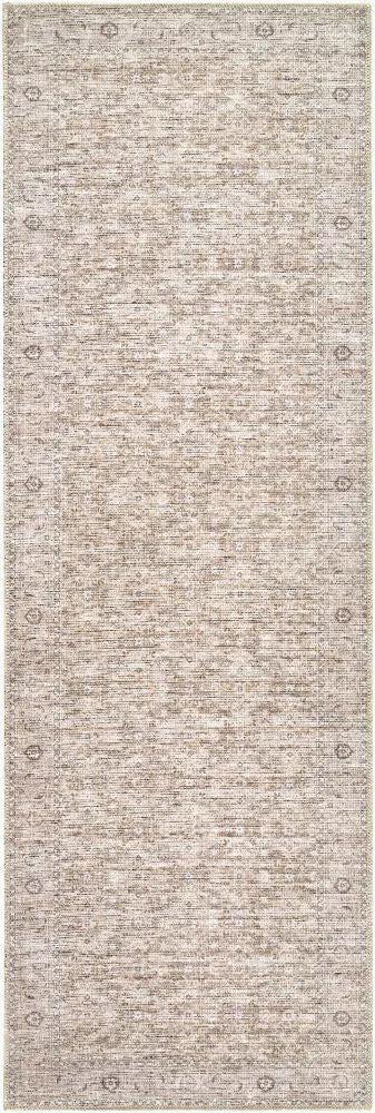 Livabliss x Becki Owens Aureta BOAU-2302 Taupe Machine Washable 100% Polyester Runner Area Rug