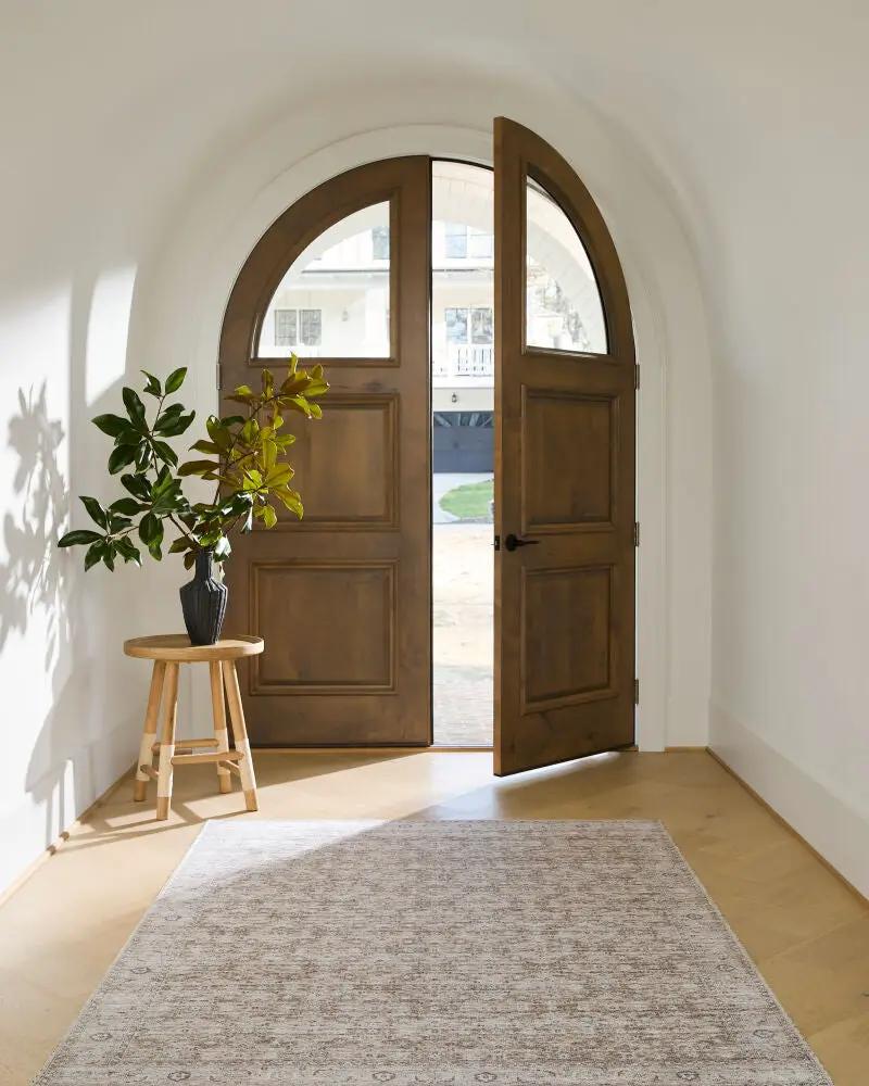 Livabliss x Becki Owens Aureta BOAU-2302 Taupe Machine Washable 100% Polyester Area Rug