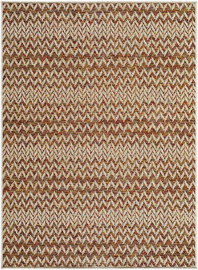 LIVABLISS Crete CEE-2301 Burnt-Orange Area Rug