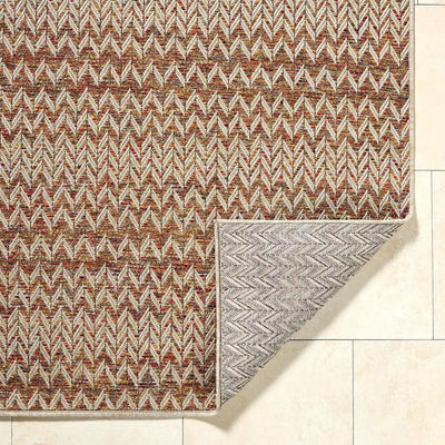 LIVABLISS Crete CEE-2301 Burnt-Orange Area Rug