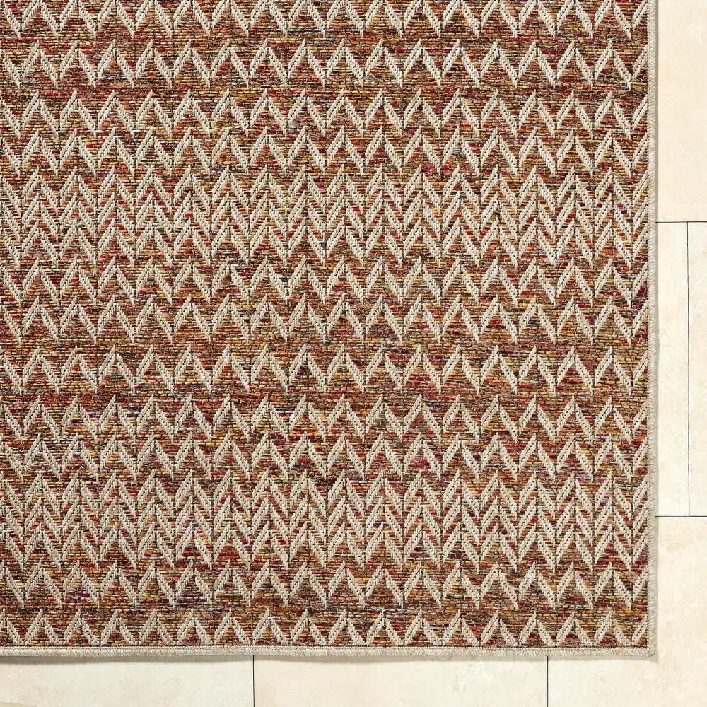 LIVABLISS Crete CEE-2301 Burnt-Orange Area Rug