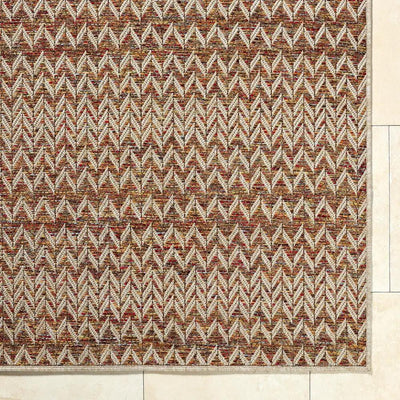 LIVABLISS Crete CEE-2301 Burnt-Orange Area Rug