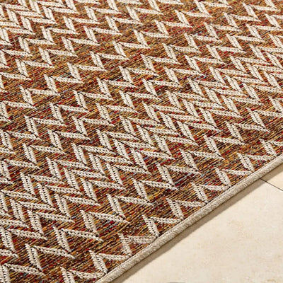 LIVABLISS Crete CEE-2301 Burnt-Orange Area Rug
