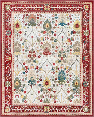 LIVABLISS Crafty CRT-2309 Red Area Rug