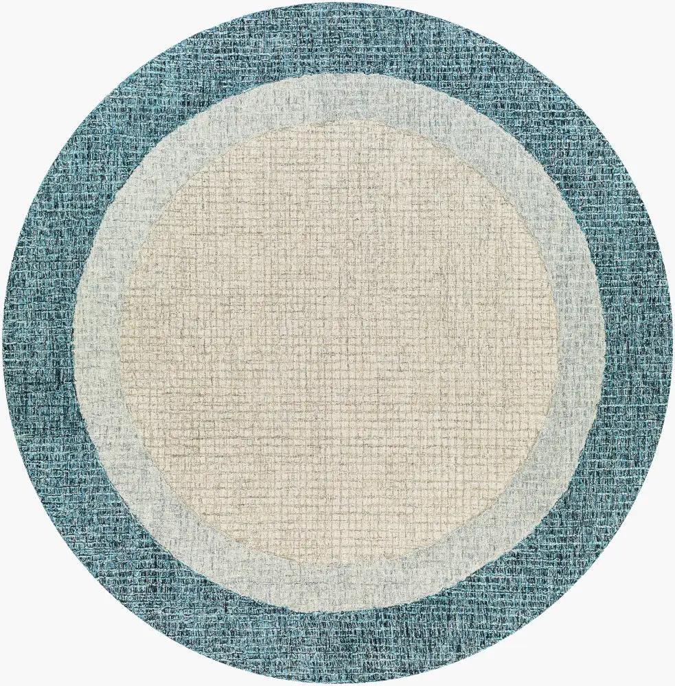 LIVABLISS Elena EAE-2300 Teal Round Area Rug