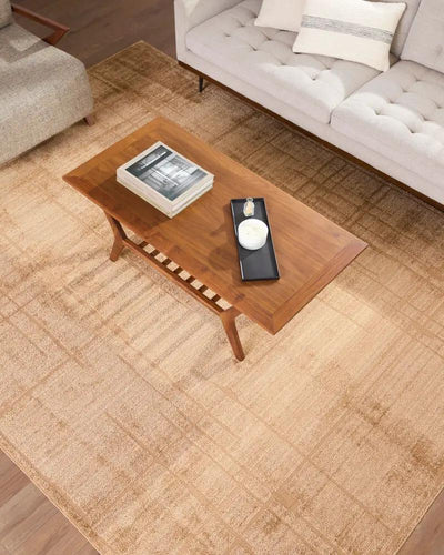 Alma EDAL-2303 Tan Area Rug by Elle Decor x LIVABLISS
