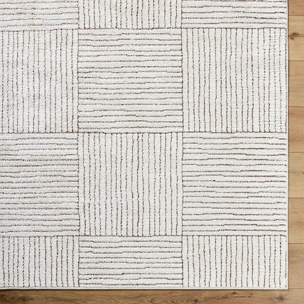 Architect GAAR-2301 Ivory / Dark Brown Area Rug by Galey Alix x LIVABLISS