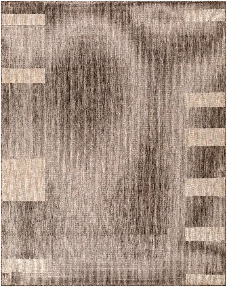 Livabliss x Galey Alix Boxwood GABO-2301 Dark-Brown Indoor and Outdoor Area Rug