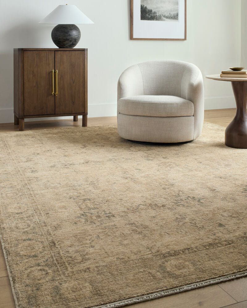 Galey Alix Fetscher GAHU-2301 Olive Area Rug by LIVABLISS
